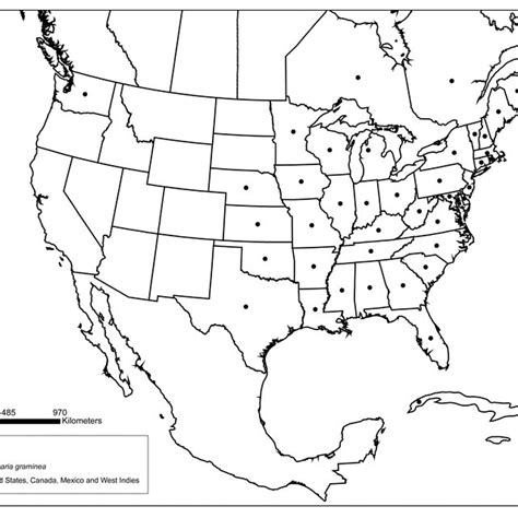 distribution map of sagittaria graminea download scientific diagram