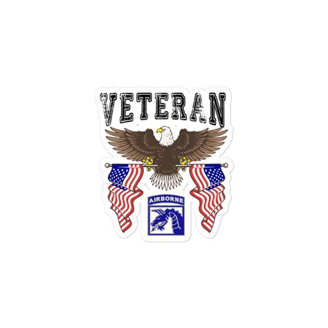 Xviii Airborne Corps Veteran American Eagle 2 Bubble Free Stickers