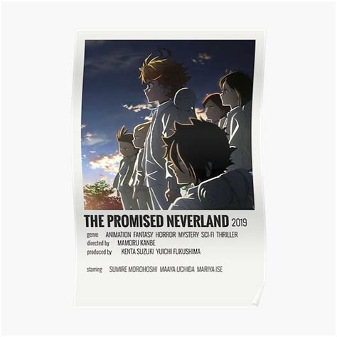 Minimalist Anime The Promised Neverland 2019 Poster For Sale By