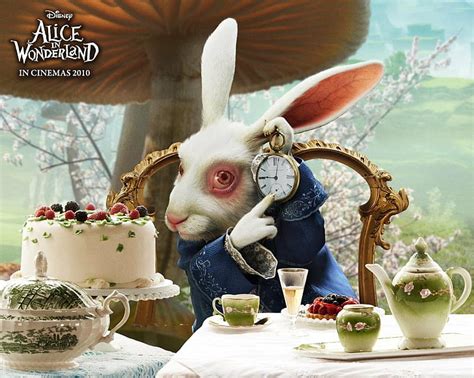 Hd Wallpaper Movie Alice In Wonderland 2010 White Rabbit Alice In