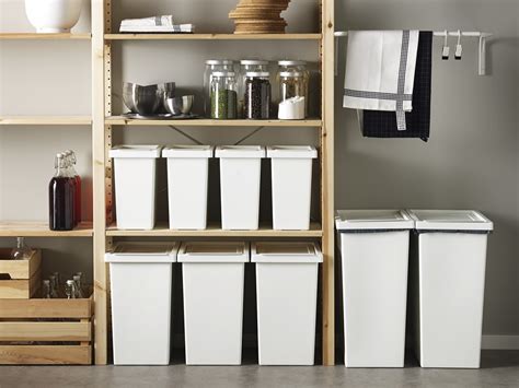 Cubo de basura y reciclaje de acero de 2 compartimentos color: ikea-cubos-reciclaje.filur-PE566776