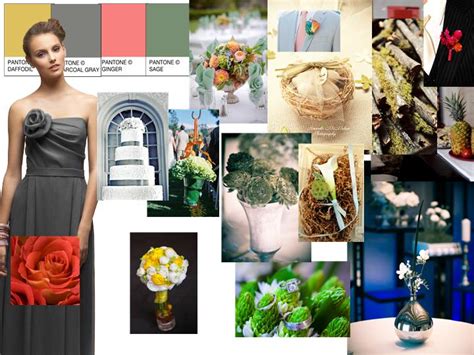 Terrace Pantone Wedding Styleboard The Dessy Group