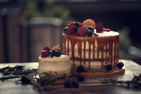 Download Berry Pastry Food Cake Hd Wallpaper