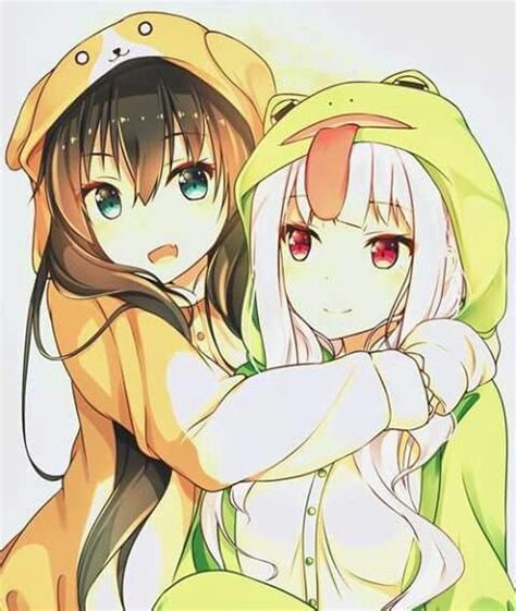 Sweet Cute Anime Girls In Pijamas Disegni Di Ragazza Anime Ritratti