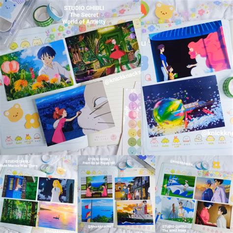 Official Studio Ghibli Postcards Part 2 Shopee Philippines