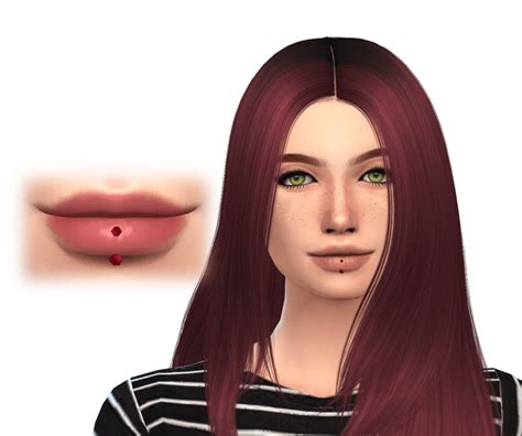 Consulente Pollice Parata Lip Piercing The Sims 4 Tavolo Altoparlante