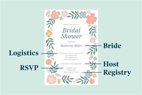 How To Word Bridal Shower Invitations Zola Expert Wedding Advice