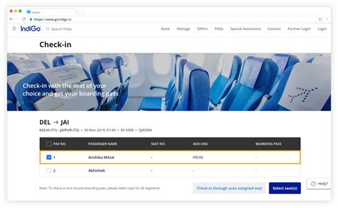 Oops, sorry, an error has occurred. Web check-in to skip the long airport queues | IndiGo