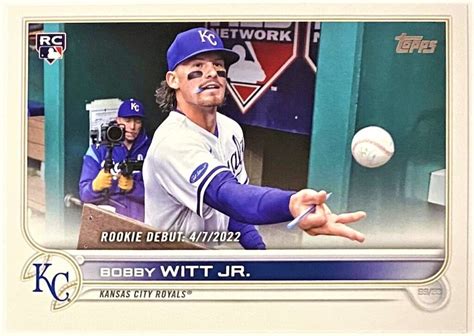 Bobby Witt Jr 2022 Topps Update Series Kansas City Royals Baseball Rookie Debut Card Kbk Sports