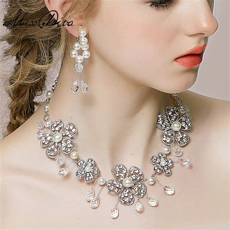 Buy Wholesale Vintage Wedding Bridal Jewelry Alloy Flower Pearl Rhinestone Crystal Bead Tiaras