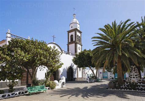 Spain Canary Islands Lanzarote Arrecife San Gines Church Stock Photo