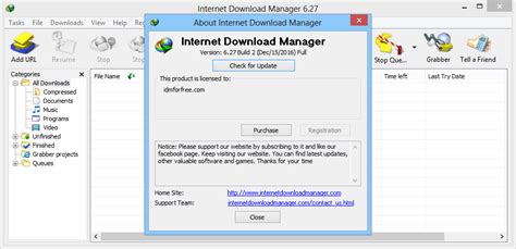 Internet download manager has a smart download logic accelerator that features intelligent dynamic file segmentation and safe multipart downloading technology to accelerate your downloads. FREE IDM REGISTRATION: Internet Download Manager 6.27 Build 2 Full Patch (IDM) + Crack