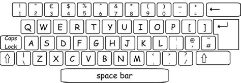 Blank Keyboard Template Template Printable Keyboard Thanksgiving