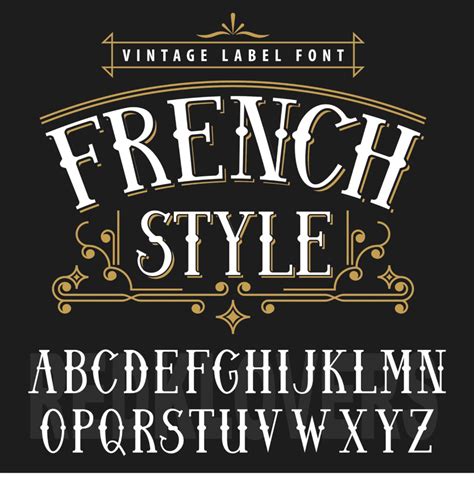 Svg Silhouette Dxf Vintage Font French Sign Apothecary Chalk Etsy