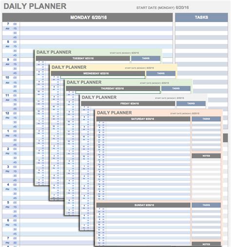 Excel Templates 11 Excel Day Schedule Template