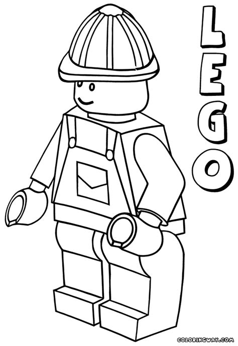 Lego minifigures coloring pages | Coloring pages to download and print