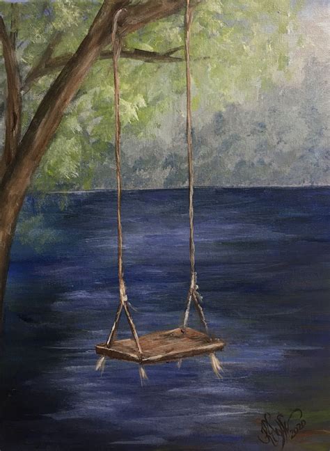 Painting Tutorialtree Swing Art By Karen Wolfe