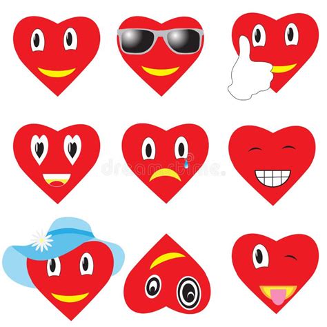 Smileys With Hearts Stock Illustration Illustration Of Laughing 50941666