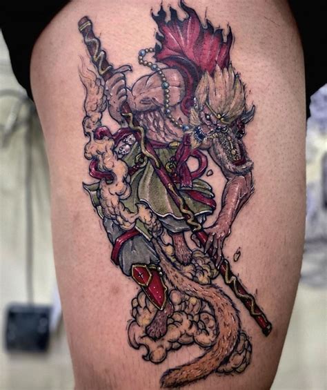 101 Amazing Monkey King Tattoo Designs You Need To See King Tattoos