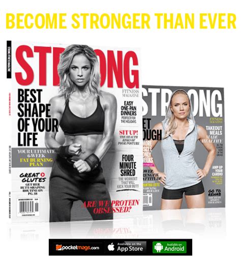 Strong Fitness Mag For Women Who Live To Be Fit Fitness Magazine Fitness Mag Fitness