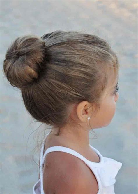 Latest Updo Hair Bun Little Girls Hairstyles For Eid Party 2017 Cute