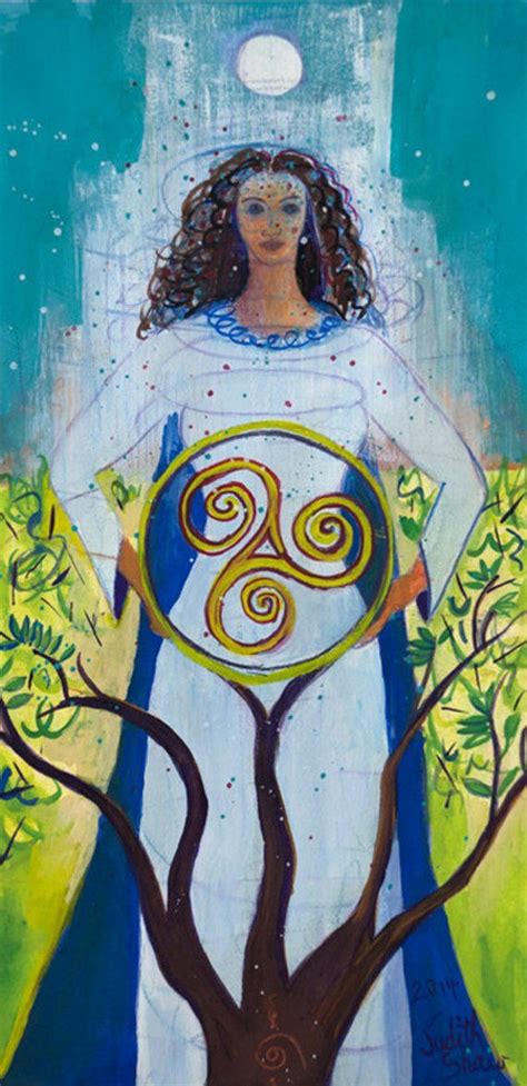 Celtic Mother Goddess Danu Mythological Art Print Of Pagan Art Etsy