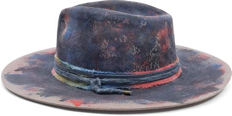 Buy Vintage Fedora Firm Wool Felt Panama Hat Classic Rancher For Men