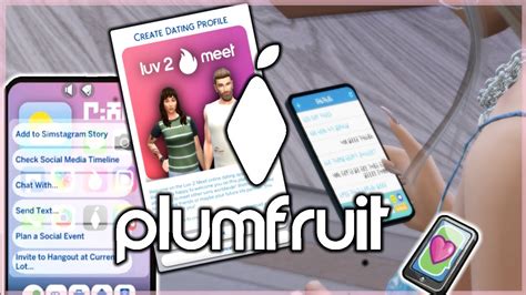 Upgraded Phones And New Dating App The Sims 4 Plumfruit Mod Youtube