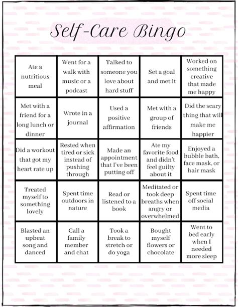 Check spelling or type a new query. Self Care Bingo | Bingo printable, Self care, Self