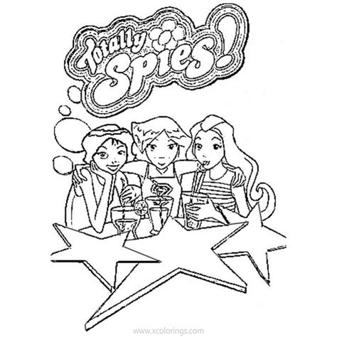 Totally Spies Coloring Pages Team Colors Porn Sex Picture