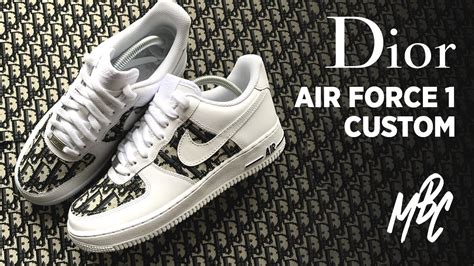 Let me know what you think of the design! CUSTOM DIOR AIR FORCE 1 - YouTube