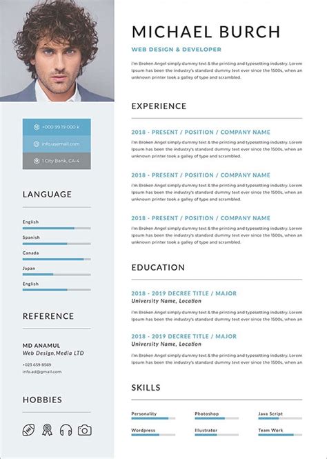 Free Professional Resume Template In Doc Psd Ai Format Good Resume Riset