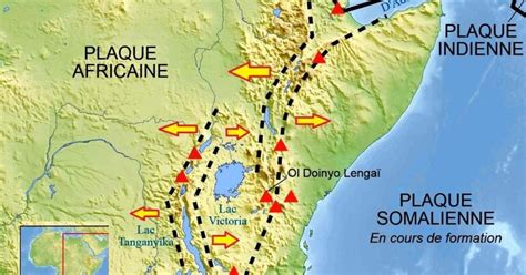 East African Rift Valley On World Map Large Crack In East African