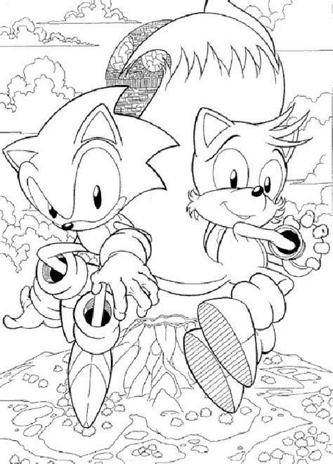 Dibujos Para Colorear De Sonic Y Sus Amigos Imagui