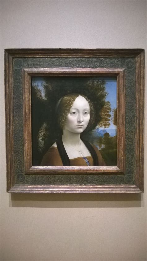 Ginevra De Benci Oil On Panel Ca 14741478 Leonardo Da Vinci 1452