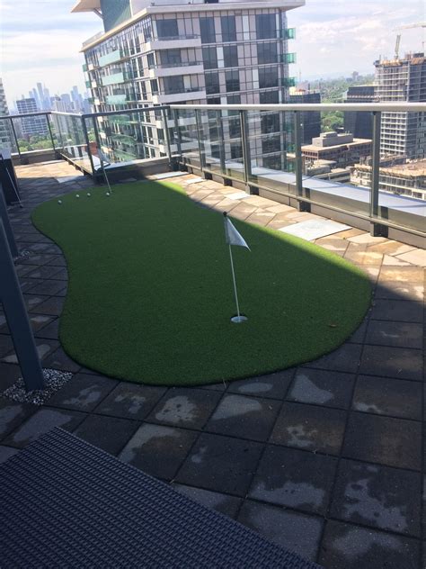 2 Hole Artificial Golf Green On This Beautiful Toronto Balcony