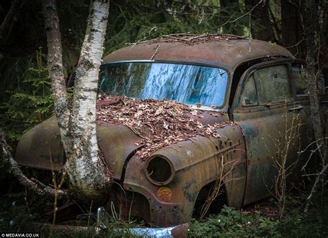 Photographer Svein Nordrum Captures Swedens Classic Car Graveyard