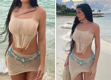 Kylie Jenner Flaunts Her Curves In Nude Crop Top And Mini Skirt In Sexy New Pictures On Miami