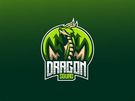 Green Dragon Mascot By Lokavora On Dribbble