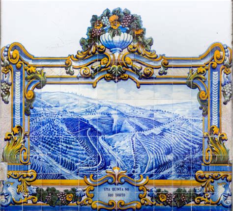 Portugal Portuguese Culture Tile Pinhao Stock Photos Pictures