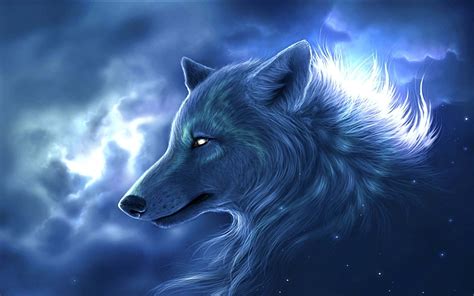 Download Water And Fire Wolf Wallpaper