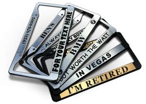 Best License Plate Frames | Personalized license plates, Plate frames, Cool license plates