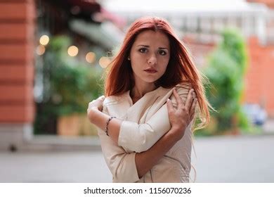 Hot Sexy Redhair Woman City Half Stock Photo Shutterstock