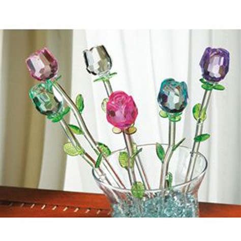 Home Essentials Bouquet Of Glass Blown Flowers Glass Flowers Flower Boquet Roses Valentines Day