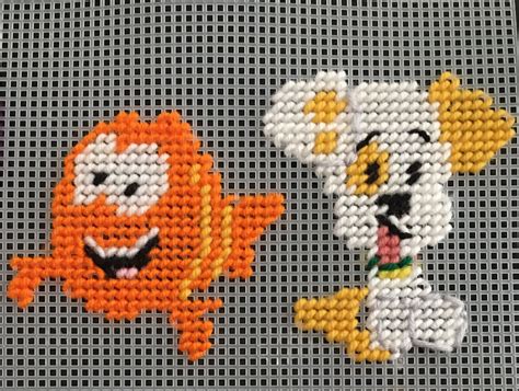 Bubble guppies cross stitch patterns. Cross Stitch Bubble Guppies (MR.GROUPER & BUBBLE PUPPY) by ...