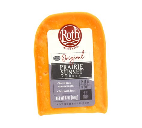 prairie sunset® cheese mild with a hint of sweet roth cheese