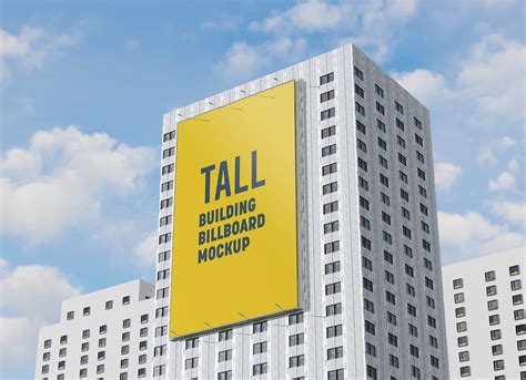 Free Tall Building Billboard Mockup PSD Good Mockups