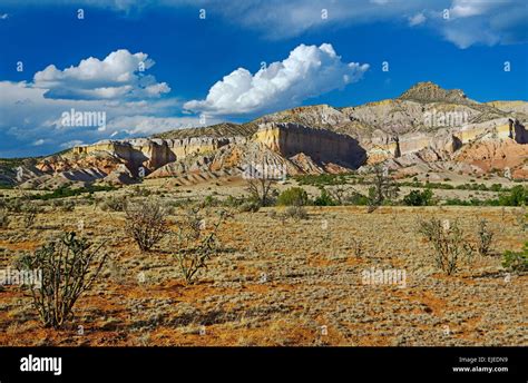 Desert Landscape In New Mexico Near Ghost Ranch And The Town Of Abiquiu