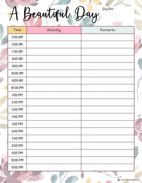 Printable Calendar 2020 With Daily Planners Beautiful In Etsy