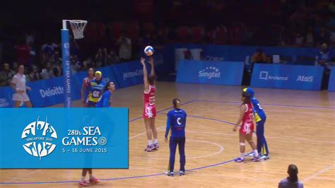 Kamis, 5 desember 2019 15:41 wib. Netball Final Malaysia vs Singapore highlights | 28th SEA ...